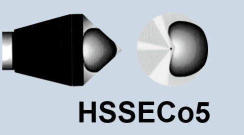 HSSECo5 Querlochsenker 90°  ohne Beschichtung